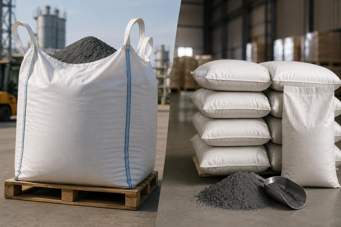 1000kg Jumbo Bags vs. 20kg Soluble Bags for Microsilica