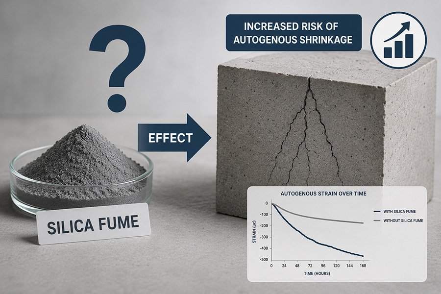 Does Silica Fume Increase the Risk of Autogenous Shrinkage