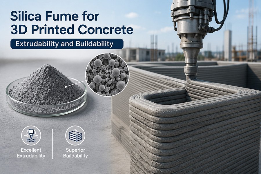 Silica Fume for 3D Printed Concrete Extrudability and Buildability